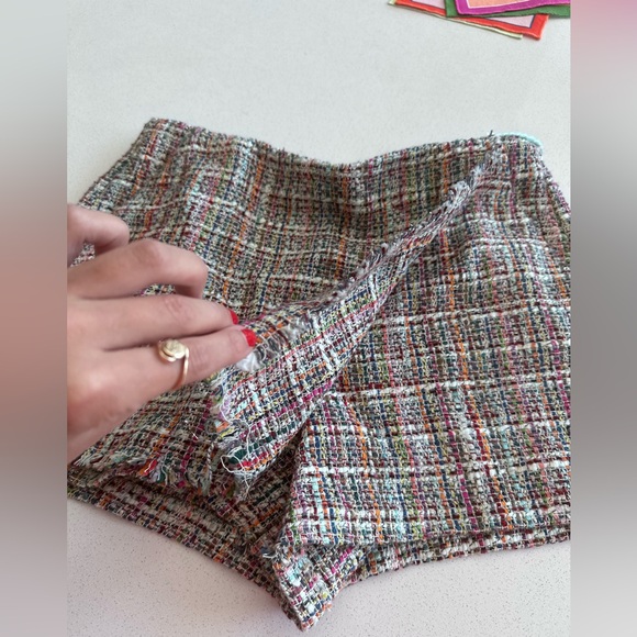 Zara Multicolor Tweed Skort - Picture 3 of 7